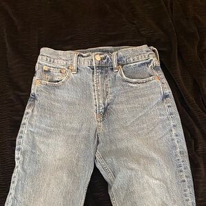 Gap sky high straight jeans